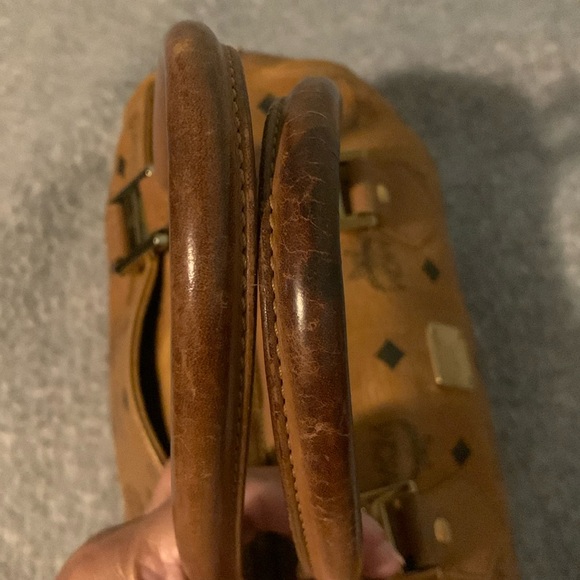 MCM Pre-loved EUC Authentic Cognac Boston Bag - Picture 5 of 17